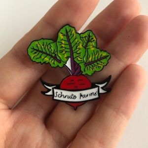 Schrute Farms Pin ~ The Office ~ Enamel Pin Button